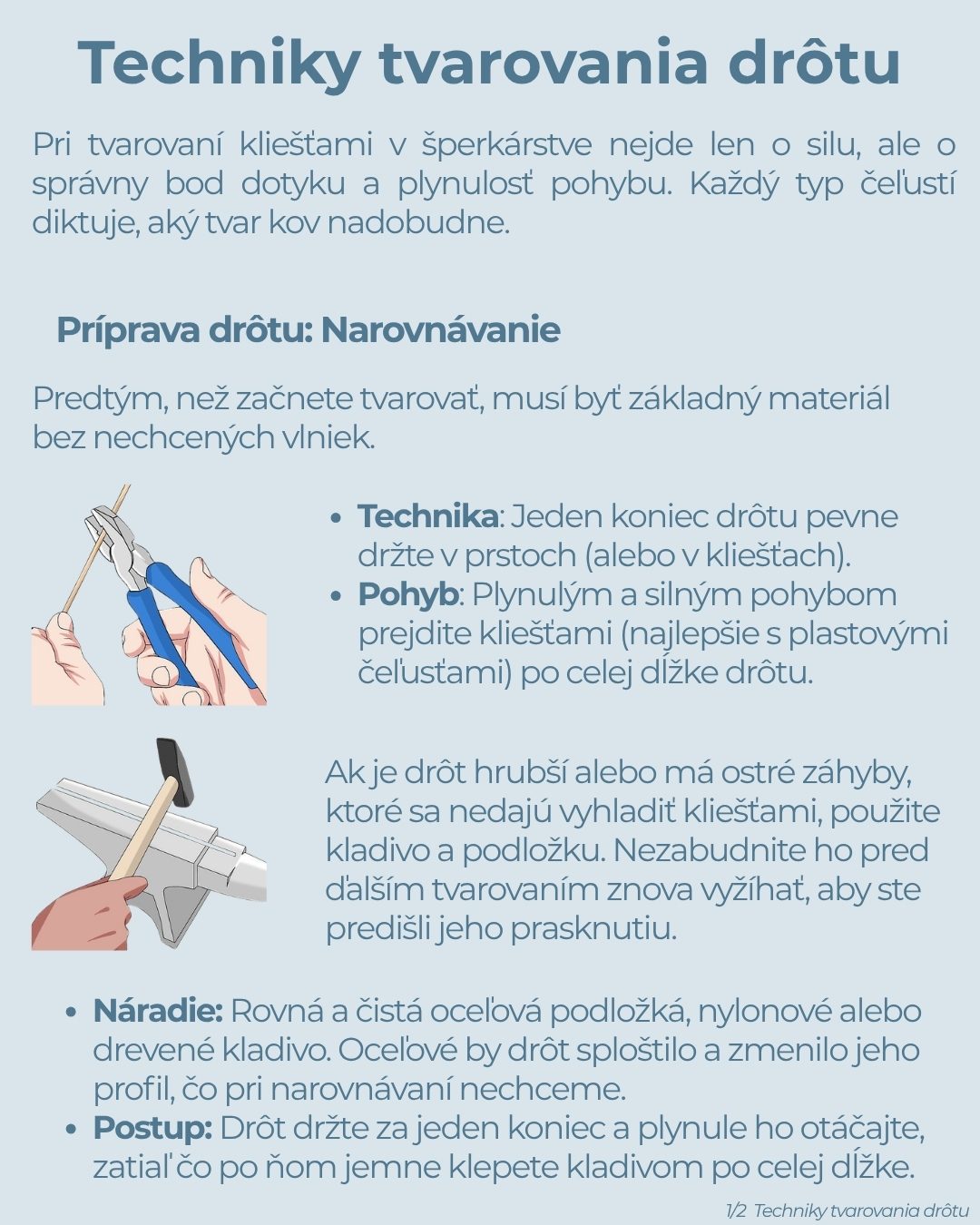 Techniky tvarovania drôtu